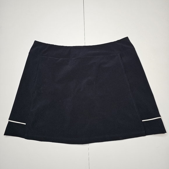 Oakley Womens XL Black Balata Golf Skort Skirt Lined Stretch Pull On Tennis - Picture 2 of 15